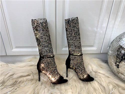 High Quality Luxury Rene Caovilla Boots Open Toe Sandals – Style 63558