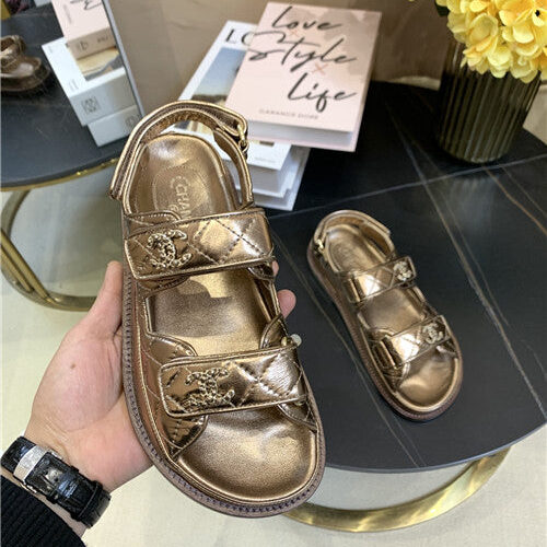 High Quality Luxury Chanel Velcro Dad Beach Sandals product detail