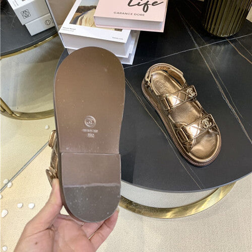 High Quality Luxury Chanel Velcro Dad Beach Sandals product detail