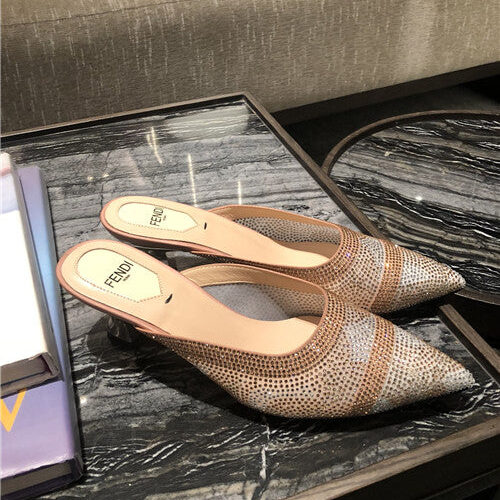 High Quality Luxury Fendi High Heel Sandals – Style 29683