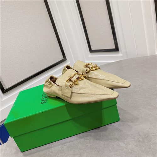 High Quality Luxury Bottega Veneta Almond Flats – Style 82086