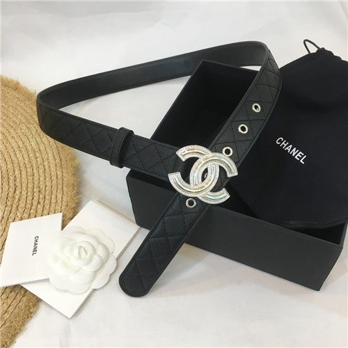 High Quality Luxury Chanel Logo Buckle Belt