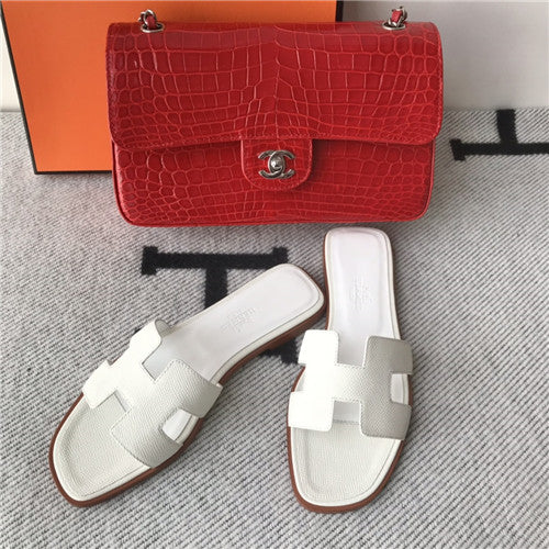High Quality Luxury Hermes Flat Slippers Womens – Style 07747 product detail