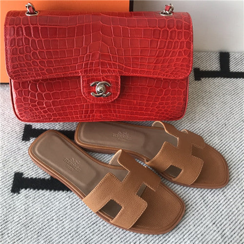 High Quality Luxury Hermes Flat Slippers Womens alternate view