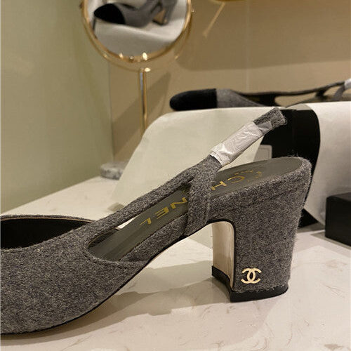 High Quality Luxury Chanel Slingback Heels Sandals – Style 80262 product detail