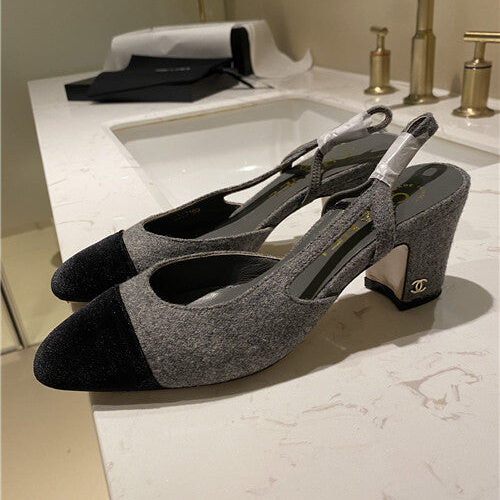 High Quality Luxury Chanel Slingback Heels Sandals – Style 80262