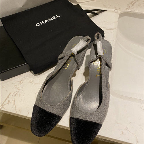 High Quality Luxury Chanel Slingback Heels Sandals – Style 80262 product detail