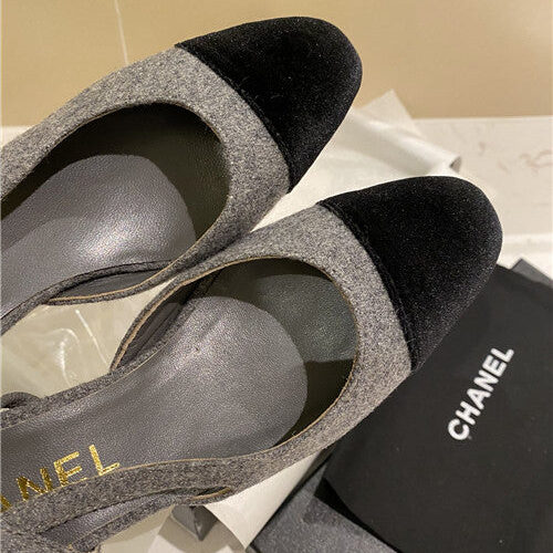 High Quality Luxury Chanel Slingback Heels Sandals – Style 80262 product detail