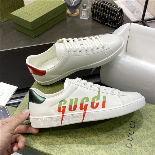 High Quality Luxury Womens Gucci White Leather Sneakers – Style 06931 alternate view