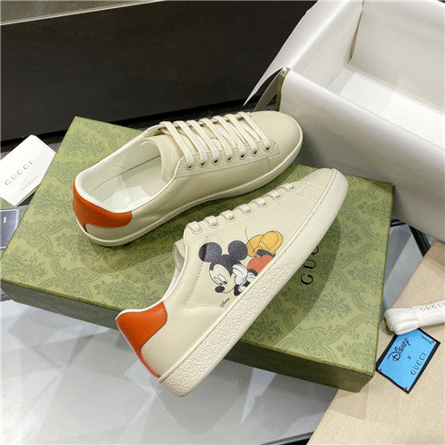 High Quality Luxury Womens Gucci White Leather Sneakers – Style 43635 alternate view