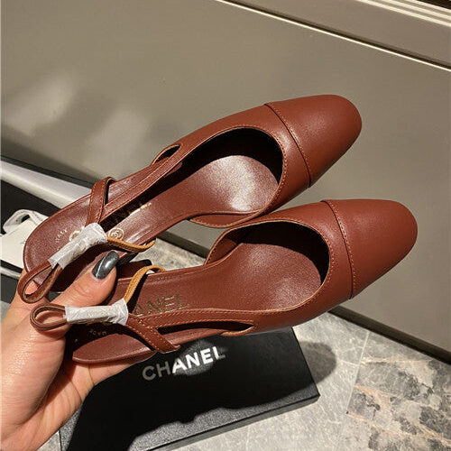 High Quality Luxury Chanel Slingback Heels Sandals – Style 11334 product detail
