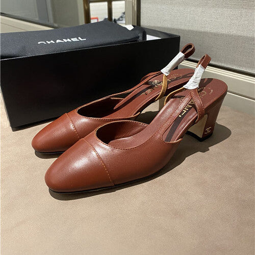 High Quality Luxury Chanel Slingback Heels Sandals – Style 11334