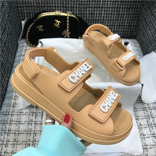 High Quality Luxury Chanel Velcro Sandals Women – Style 74246 product detail