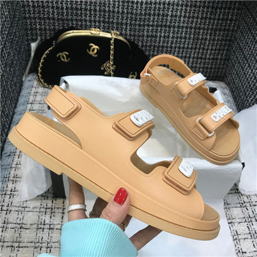 High Quality Luxury Chanel Velcro Sandals Women – Style 74246 product detail