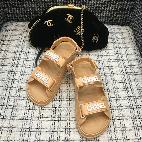 High Quality Luxury Chanel Velcro Sandals Women – Style 74246 product detail