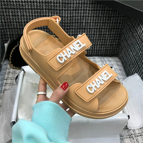 High Quality Luxury Chanel Velcro Sandals Women – Style 74246 product detail