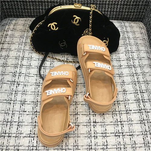 High Quality Luxury Chanel Velcro Sandals Women – Style 74246 product detail