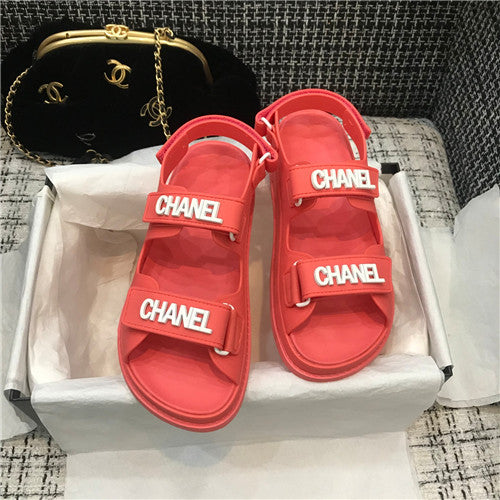 High Quality Luxury Chanel Velcro Sandals Women – Style 38086 alternate view