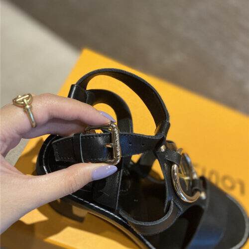 High Quality Luxury Louis Vuitton Chunky Heel Sandals – Style 29891 product detail
