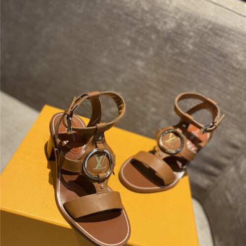 High Quality Luxury Louis Vuitton Chunky Heel Sandals product detail