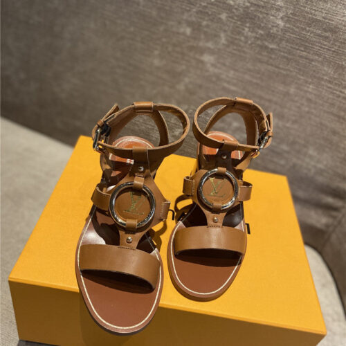 High Quality Luxury Louis Vuitton Chunky Heel Sandals product detail