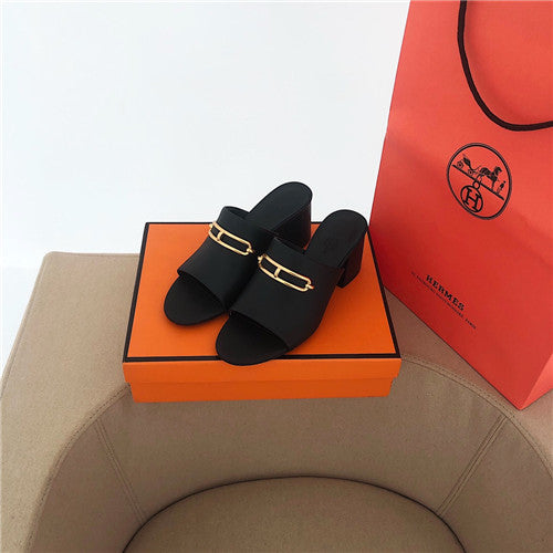 High Quality Luxury Hermes Lady Slippers Sandals – Style 44387