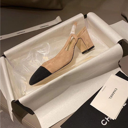 High Quality Luxury Chanel Slingback Heels Sandals – Style 14726 product detail
