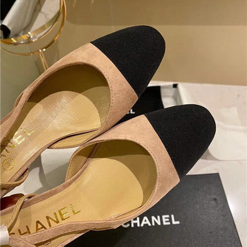 High Quality Luxury Chanel Slingback Heels Sandals – Style 14726 product detail