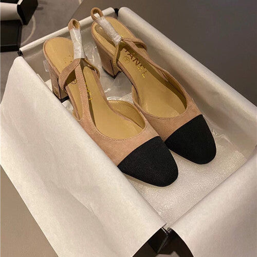 High Quality Luxury Chanel Slingback Heels Sandals – Style 14726 alternate view