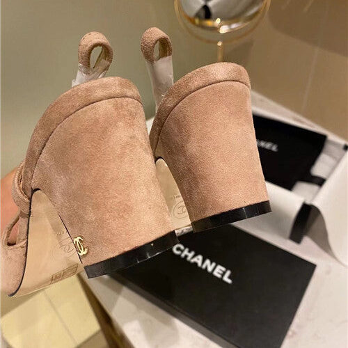 High Quality Luxury Chanel Slingback Heels Sandals – Style 14726 product detail
