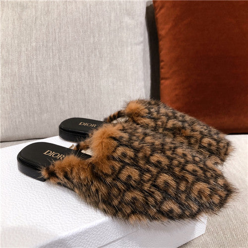 High Quality Luxury Dior Mink Slippers – Style 15142