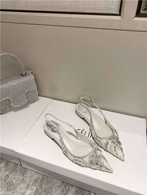 High Quality Luxury Rene Caovilla Flat Sandals – Style 20550