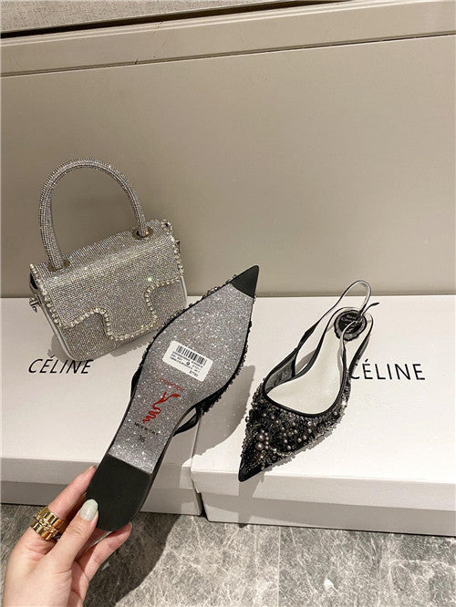 High Quality Luxury Rene Caovilla Flat Sandals – Style 56710 product detail