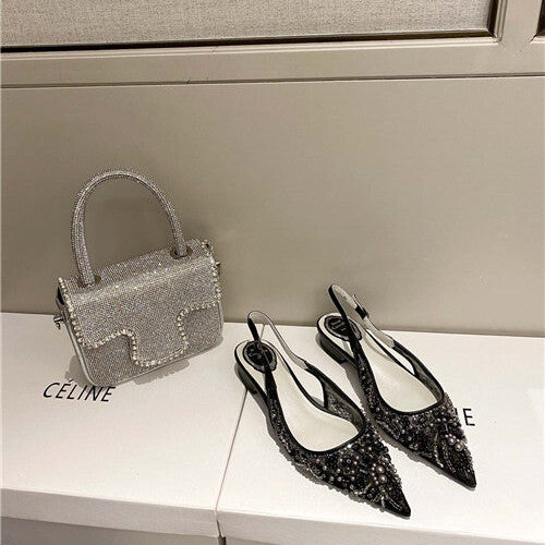 High Quality Luxury Rene Caovilla Flat Sandals – Style 56710