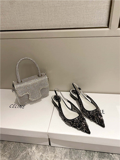 High Quality Luxury Rene Caovilla Flat Sandals – Style 56710