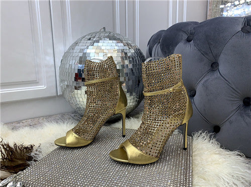 High Quality Luxury Rene Caovilla Heel Boots Sandals – Style 27878