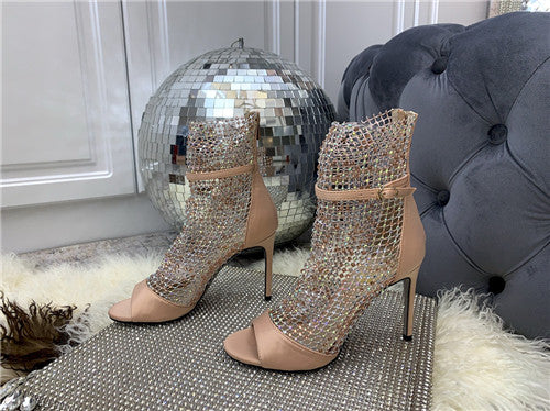 High Quality Luxury Rene Caovilla Heel Boots Sandals