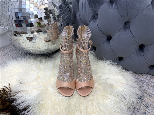 High Quality Luxury Rene Caovilla Heel Boots Sandals alternate view