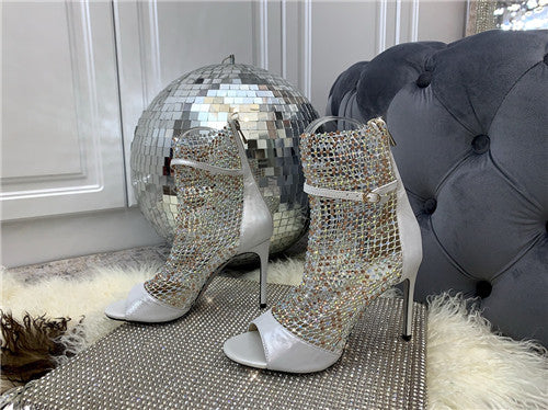 High Quality Luxury Rene Caovilla Heel Boots Sandals – Style 34662