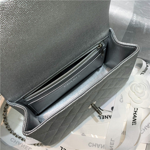 High Quality Luxury Chanel Silver Flap Bag product detail