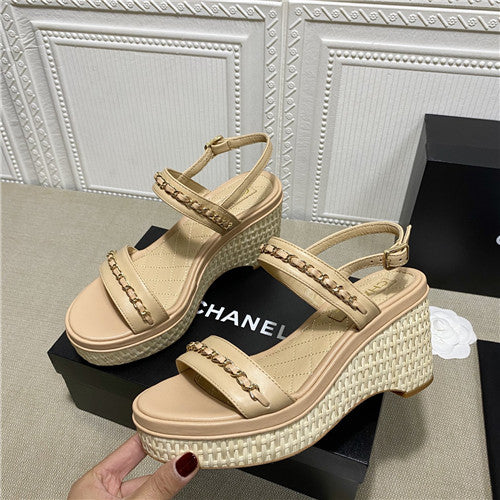 High Quality Luxury Chanel Chunky Heel Sandals – Style 99878 alternate view