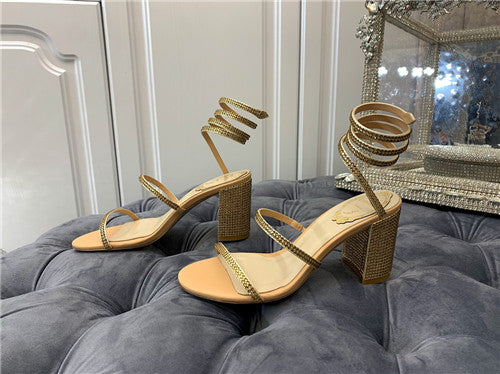 High Quality Luxury Rene Caovilla Heels Sandals – Style 64582