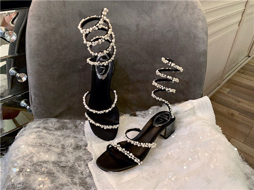High Quality Luxury Rene Caovilla Heels Sandals – Style 00742 alternate view