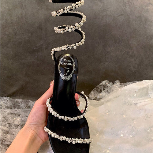 High Quality Luxury Rene Caovilla Heels Sandals – Style 00742 product detail