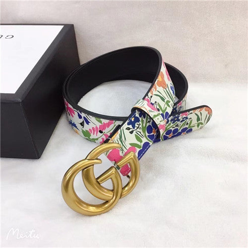 High Quality Luxury Gucci Print Belt Womens alternate view
