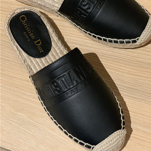 High Quality Luxury Dior Embroidered Slippers Womens product detail