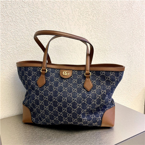 High Quality Luxury Gucci Denim Shopping Bag
