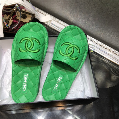 High Quality Luxury Chanel Embroidery Slippers – Style 50182 product detail