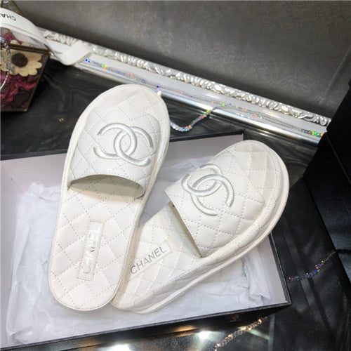 High Quality Luxury Chanel Embroidery Slippers – Style 48486 product detail