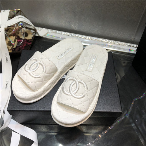 High Quality Luxury Chanel Embroidery Slippers – Style 48486 product detail